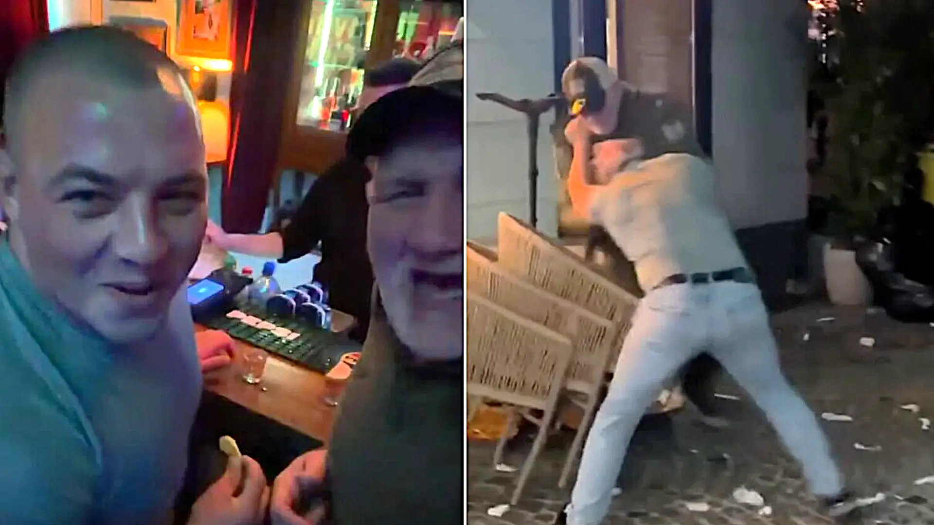 Combat-sports fighters brawl in street hours after drinking together