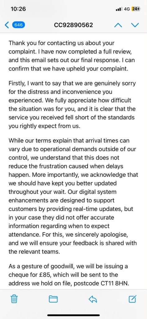 A couple in their 60s slept upright in their broken-down van for 25 hours with no food or water - then the RAC offered them just £85 for the ordeal.