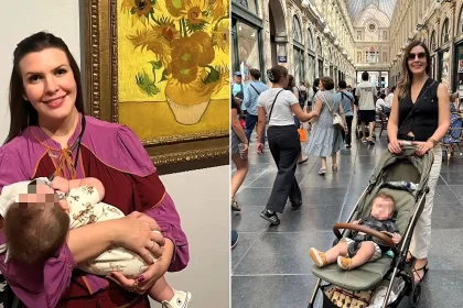 A doctor was found stabbed to death in her flat beside her eight-month-old son - after neighbours raised the alarm when they heard the baby crying for hours.