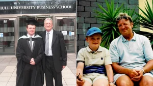 A son who quit his job during an 18-month wait for his dad's Alzheimer's diagnosis says "families deserve better" as new research reveals huge delays.