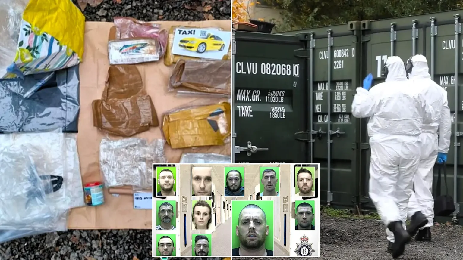 A drug gang has been jailed for a combined 100 years after police found guns, including a Broomhandle Mauser, and £746,000 of drugs stashed in storage units in Mansfield.