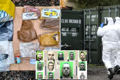 A drug gang has been jailed for a combined 100 years after police found guns, including a Broomhandle Mauser, and £746,000 of drugs stashed in storage units in Mansfield.