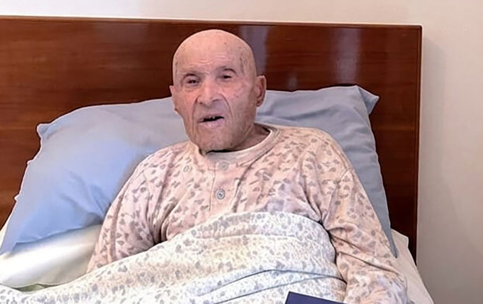 Vitantonio Lovallo, Europe's oldest living man, has died aged 112 - the WWII prisoner credited a stress-free life, homemade wine and a daily aspirin for his longevity.