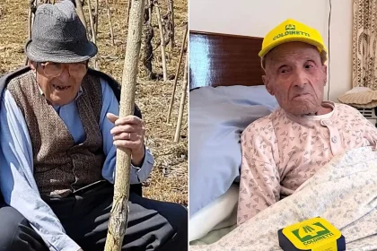 Vitantonio Lovallo, Europe's oldest living man, has died aged 112 - the WWII prisoner credited a stress-free life, homemade wine and a daily aspirin for his longevity.
