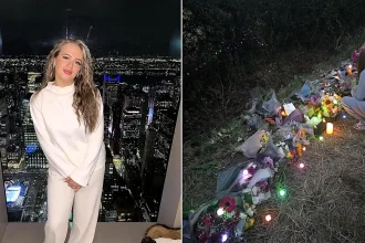 The family of nail technician Dolly Reed, 21, have been leaving lights at her roadside memorial so she 'isn't in the dark' after a horror crash killed her.
