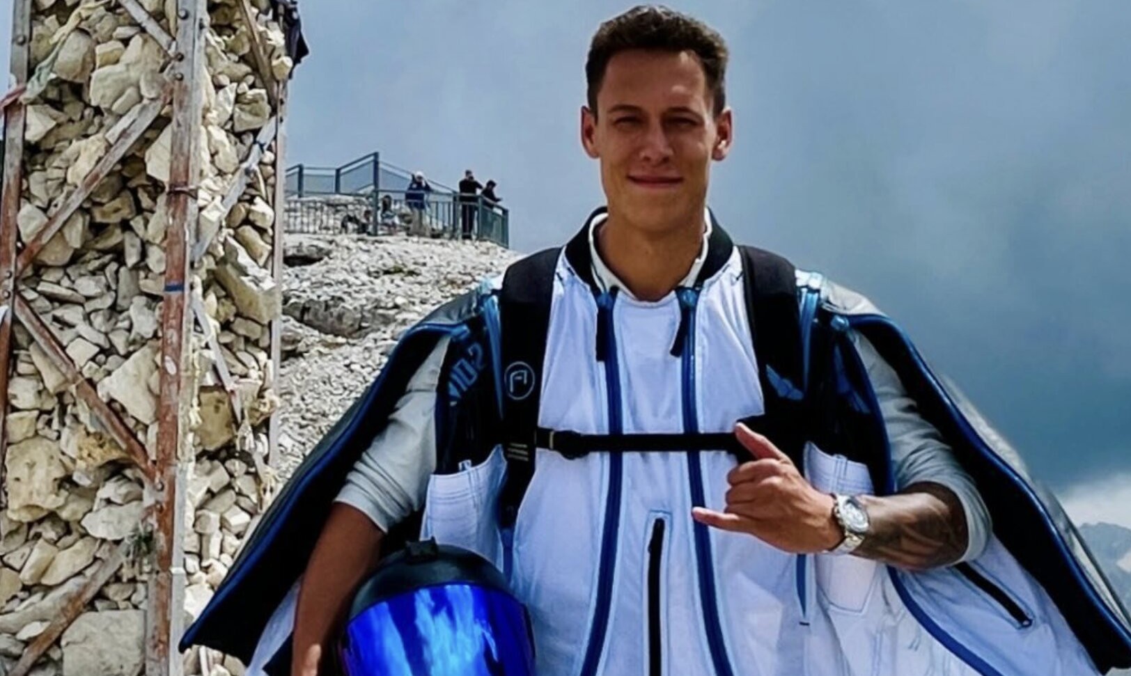 Salt Lake City firefighter Gabe Reilly, 27, plunged to his death during a 700ft BASE jump near Utah's Millville Canyon after his wingsuit failed to generate enough lift.