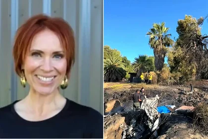 A flight instructor mum and her two young sons died when their small plane crashed and burst into flames - as her husband survived with third-degree burns.
