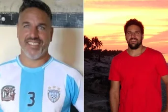 A footballer has died aged 43 after collapsing on the pitch mid-match as horrified players rushed to help - the amateur star could not be saved.