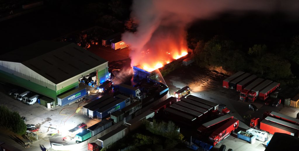 Firefighters battled a huge overnight blaze involving 150 tonnes of batteries at a Thatcham recycling centre as explosions rang out and residents were told to stay indoors.