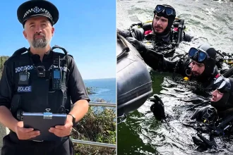 More than 300 homes are being evacuated after a suspected 250lb World War Two bomb was discovered in the sea near Falmouth Docks - sparking a huge exclusion zone.