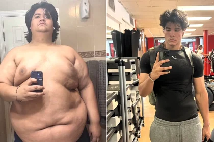 David ate until it physically hurt and was convinced he was dying at 19 - three years on he's 19st 7lbs lighter and unrecognisable