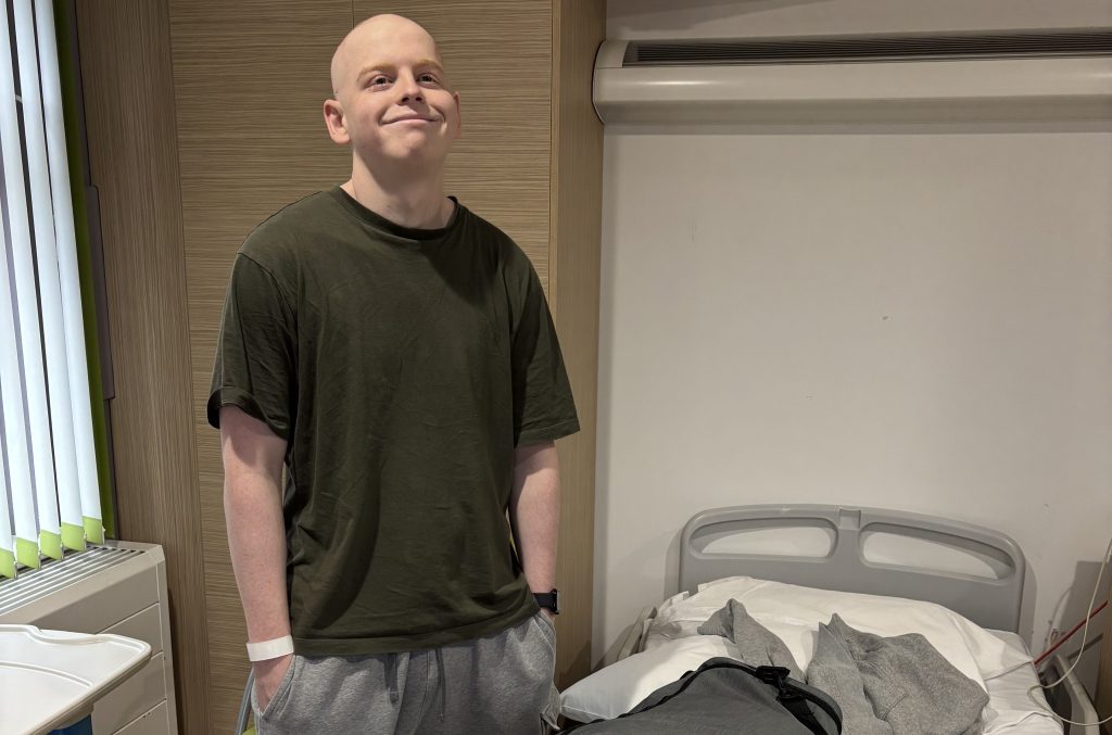 A student who blamed three years of leg pain on gym workouts found out he had a rare cancer via an NHS app notification while sat in Starbucks - and has since had seven surgeries.