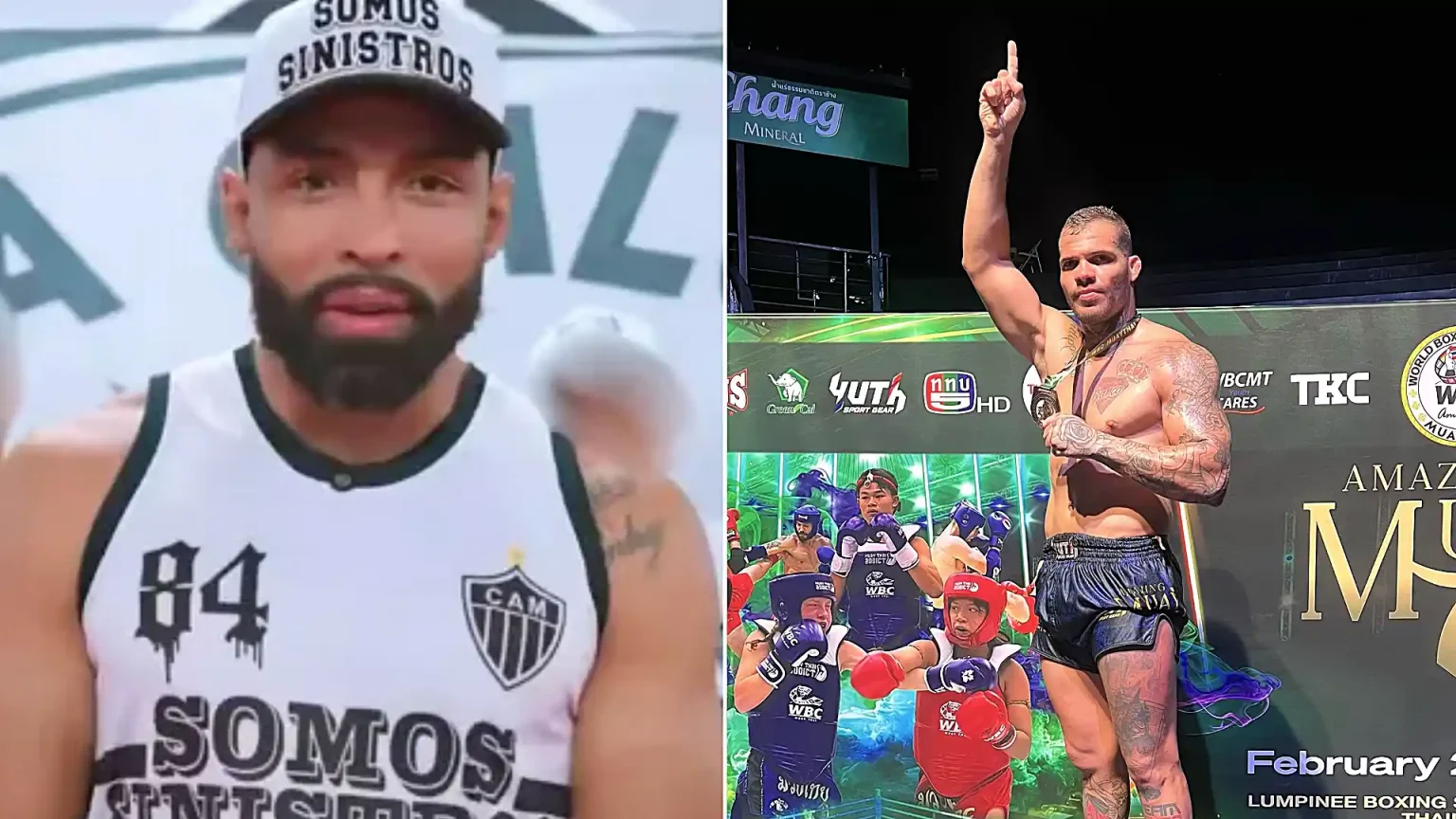 An MMA fighter was shot twice in the bum at an amateur football match after a video he posted allegedly angered a rival faction in his own ultra firm.