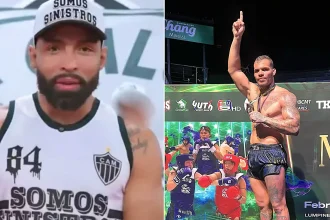 An MMA fighter was shot twice in the bum at an amateur football match after a video he posted allegedly angered a rival faction in his own ultra firm.