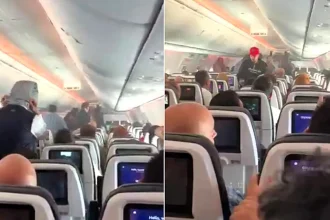 A power bank exploded and sparked a fire mid-flight, terrifying passengers - the battery burst into flames on an empty seat on an Aeroméxico plane, but nobody was hurt.