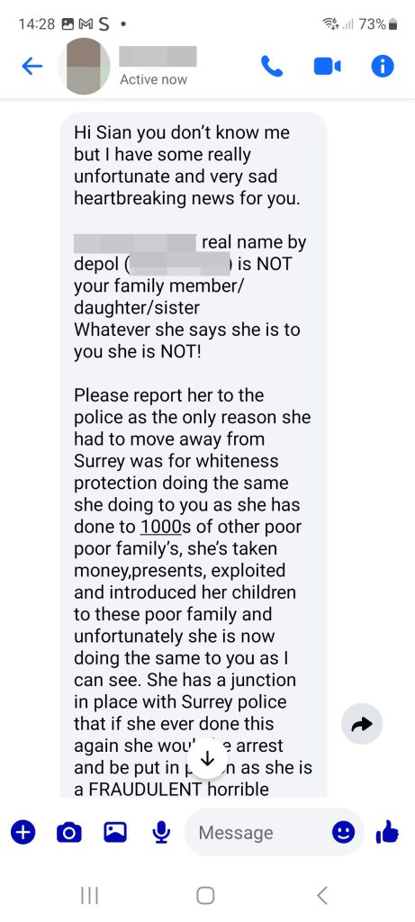 A mum searching for her adopted daughter thought she had finally found her - but the woman was a cruel catfish who conned her out of cash and destroyed her trust.