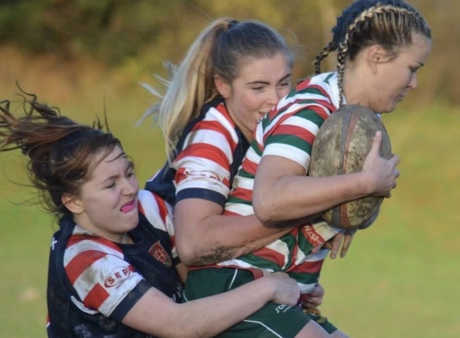 A rugby-playing mum needed a wheelchair to get out of bed after pregnancy exposed a rare heart defect - and open heart surgery left her sounding like Darth Vader.