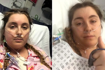 A rugby-playing mum needed a wheelchair to get out of bed after pregnancy exposed a rare heart defect - and open heart surgery left her sounding like Darth Vader.