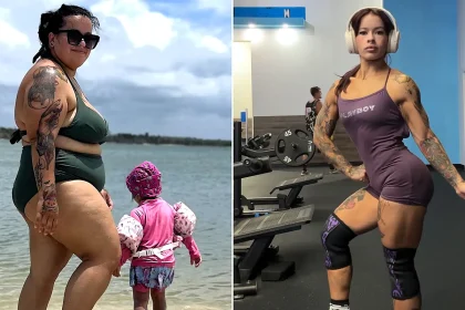 Mum-of-two Tatiana Caso ditched daily McDonald's and lost more than half her body weight - driven by fears she couldn't carry her kids to safety in an emergency.