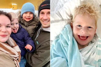 A dad is taking on an Ironman for his four-year-old son who will never say mama or papa - the boy has a rare condition once called Happy Puppet Syndrome.