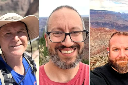A pilot and father-of-three who vanished in a catastrophic Grand Canyon flash flood has been found dead almost three weeks on, 10 miles downstream.