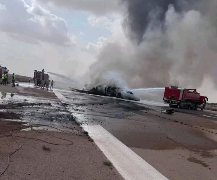 Both pilots of a brand-new private jet that veered off a Libyan runway and burst into flames were drunk at the controls, prosecutors claim.