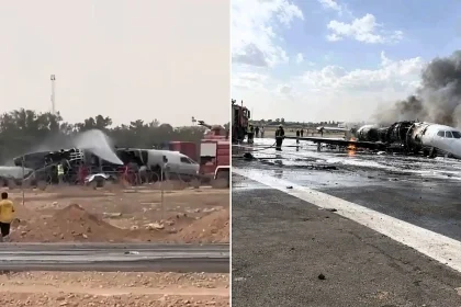 Both pilots of a brand-new private jet that veered off a Libyan runway and burst into flames were drunk at the controls, prosecutors claim.