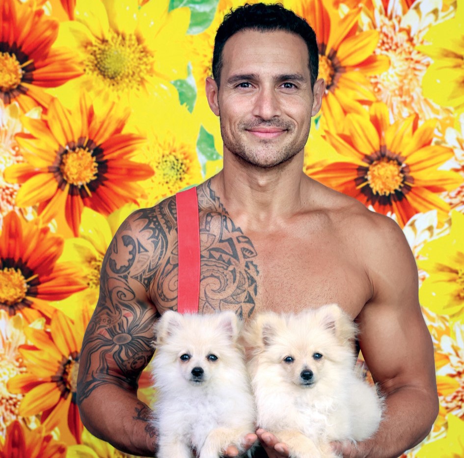 Hunky Aussie firefighters strip down to red braces for a sizzling 2027 calendar - posing with everything from rescue kittens to a crocodile for charity.