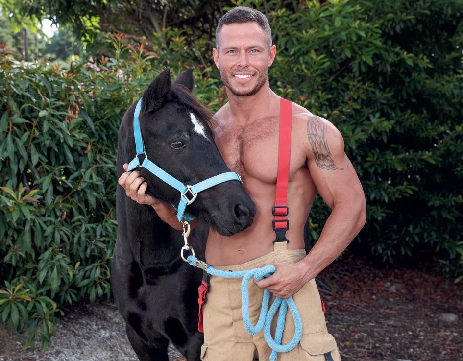 Hunky Aussie firefighters strip down to red braces for a sizzling 2027 calendar - posing with everything from rescue kittens to a crocodile for charity.