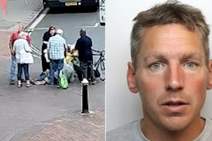 An 80-year-old man was shoved to the ground in an unprovoked street attack in Salisbury - the thug told police the library had been too noisy for him to read.
