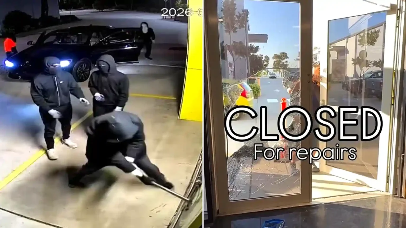 A gang of would-be thieves bungled an alleged Pokémon card heist after attacking a shop with sledgehammers in the early hours - only to fail to get inside.
