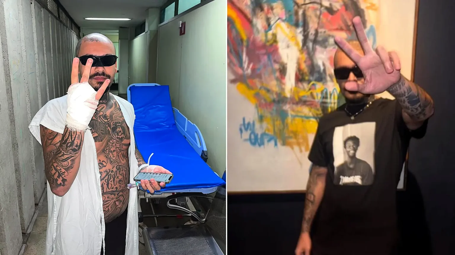A streamer had his finger amputated after his ring snagged on a fence as he tried to sneak into Rock in Rio - despite already having a ticket for the day.