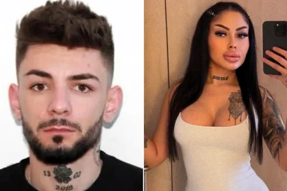 A man suspected of killing his girlfriend and dumping her body in a suitcase in a Romanian river has surrendered to police in Switzerland after allegedly fleeing 700 miles.