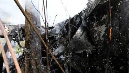 A respected spine surgeon and a hospital worker were killed when their small plane crashed and burst into flames in woods minutes after take-off.