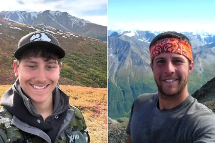 Michigan teen Connor Helsel, 18, and hunting guide pilot Cabot Pitts, 42, have died after their plane crashed in Alaska's remote Wrangell Mountains shortly after take-off.