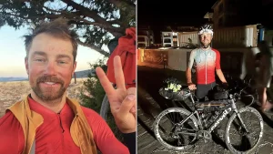 Champion ultra-cyclist Max Riese has died aged 36 after apparently hitting a deer on a downhill road in Germany - an impact so violent it tore his racing bike apart.