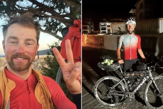 Champion ultra-cyclist Max Riese has died aged 36 after apparently hitting a deer on a downhill road in Germany - an impact so violent it tore his racing bike apart.