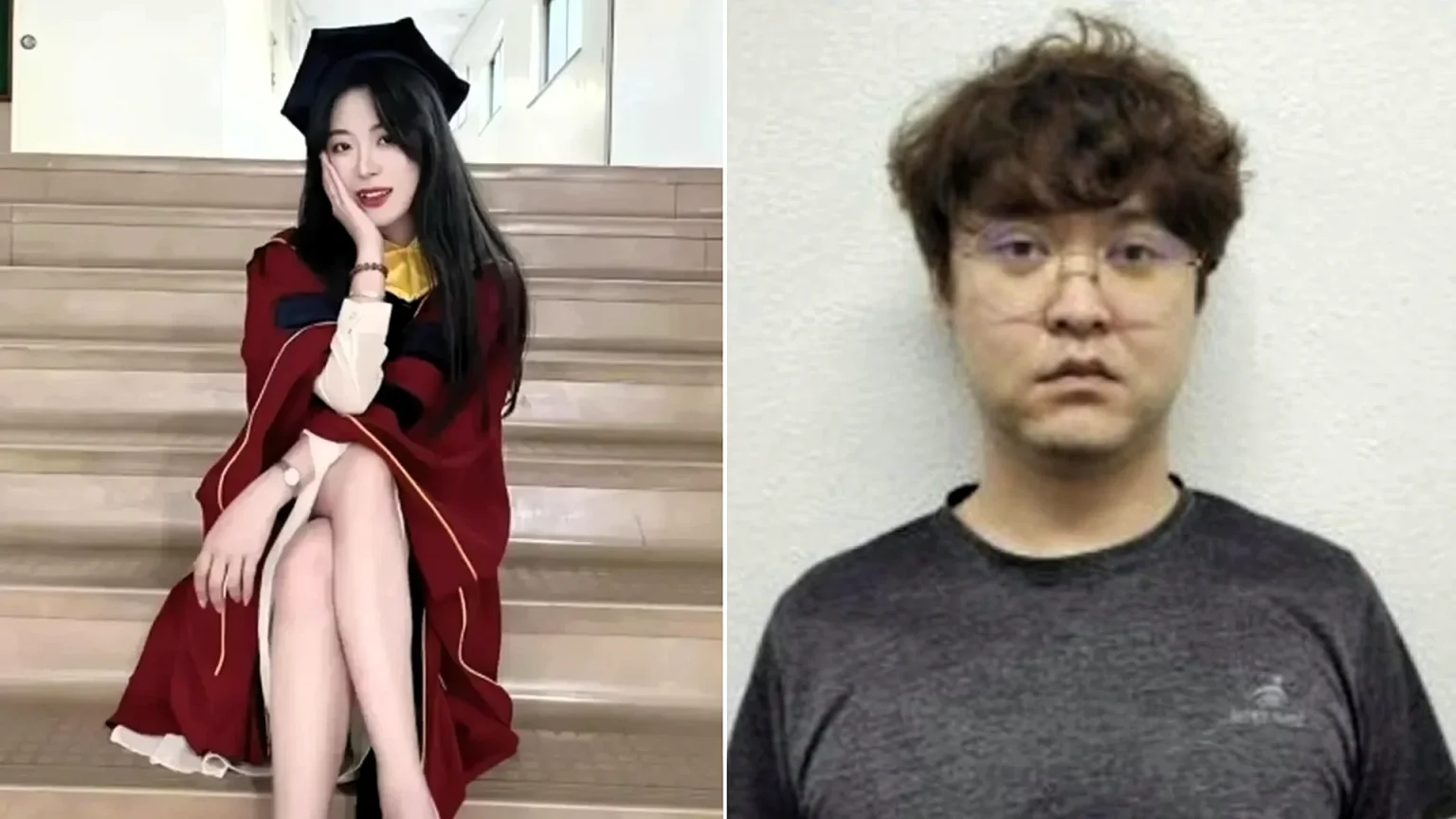 A lecturer allegedly killed and dismembered a graduate he was seeing days after she flew in for her diploma - police say he feared losing his job.