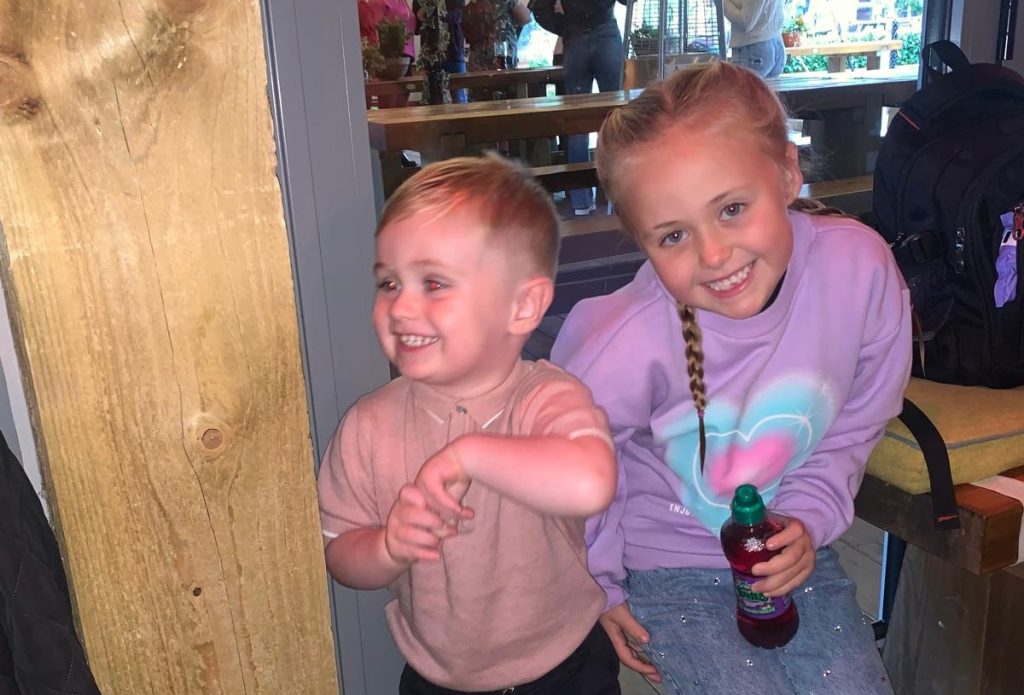 A mum has revealed how her daughter throwing a book at her little sister uncovered an incurable brain tumour - a "harmless" accident that gave the six-year-old just months to live.