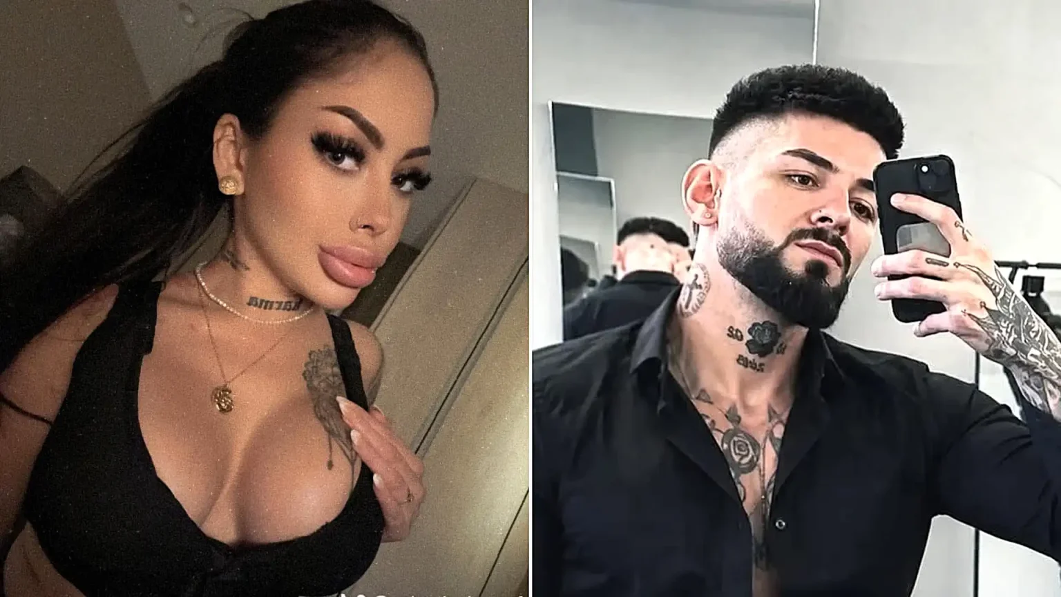 A major police investigation is underway after a 28-year-old hairstylist was found dead inside a suitcase floating in a river - with her boyfriend now on the run.