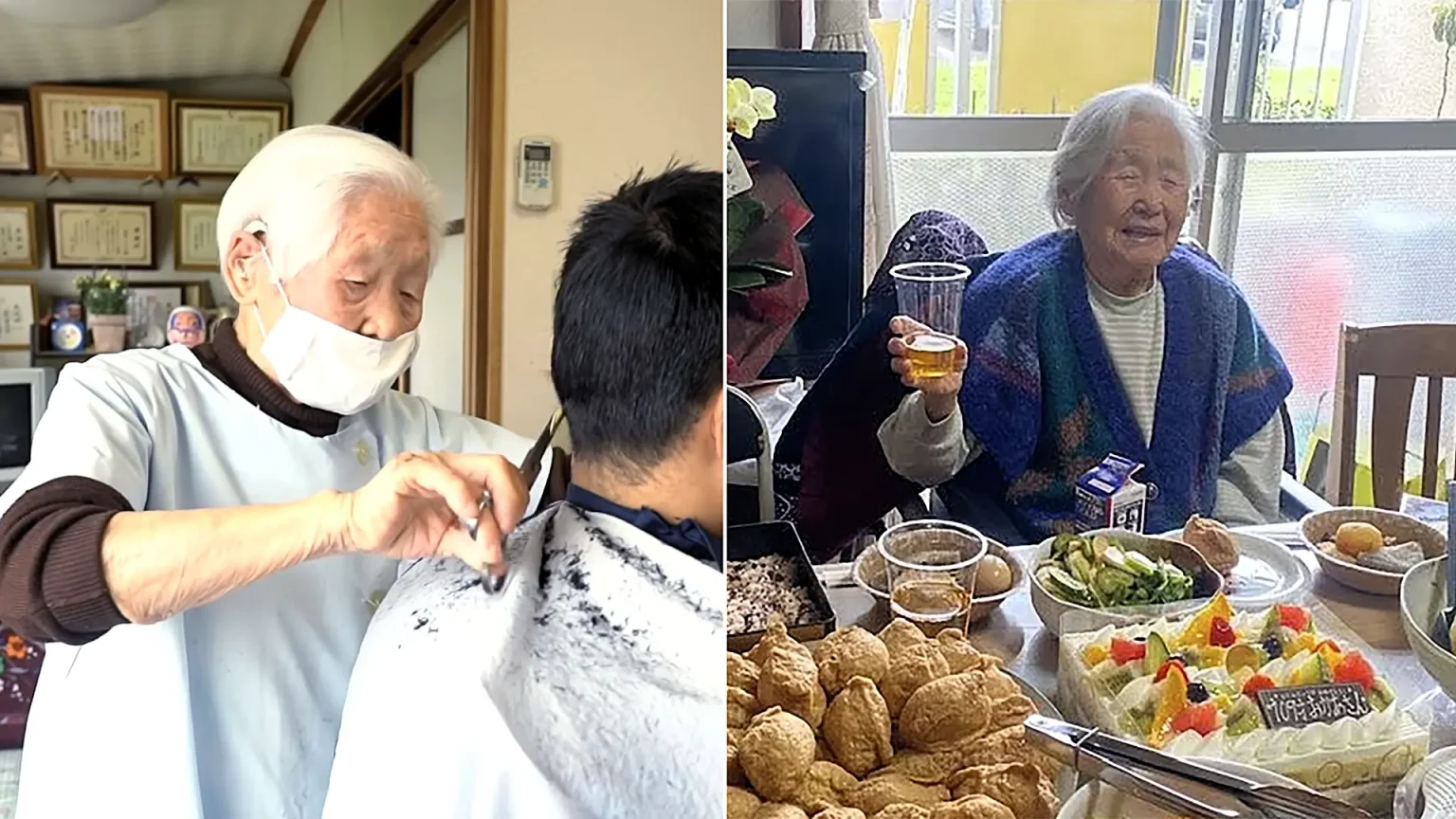 The world's oldest active barber has died at 109 after seven decades behind the chair - her secret to a long life was to avoid malice and live honestly.