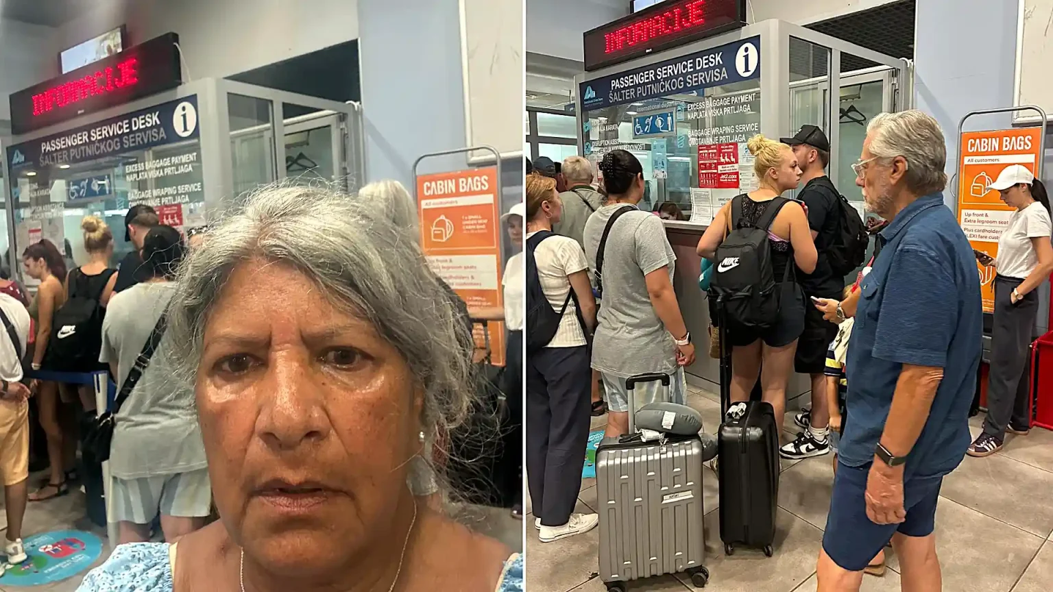 A couple's golden wedding anniversary trip ended in "anger and frustration" after they were denied boarding on an easyJet flight home and left stranded abroad.