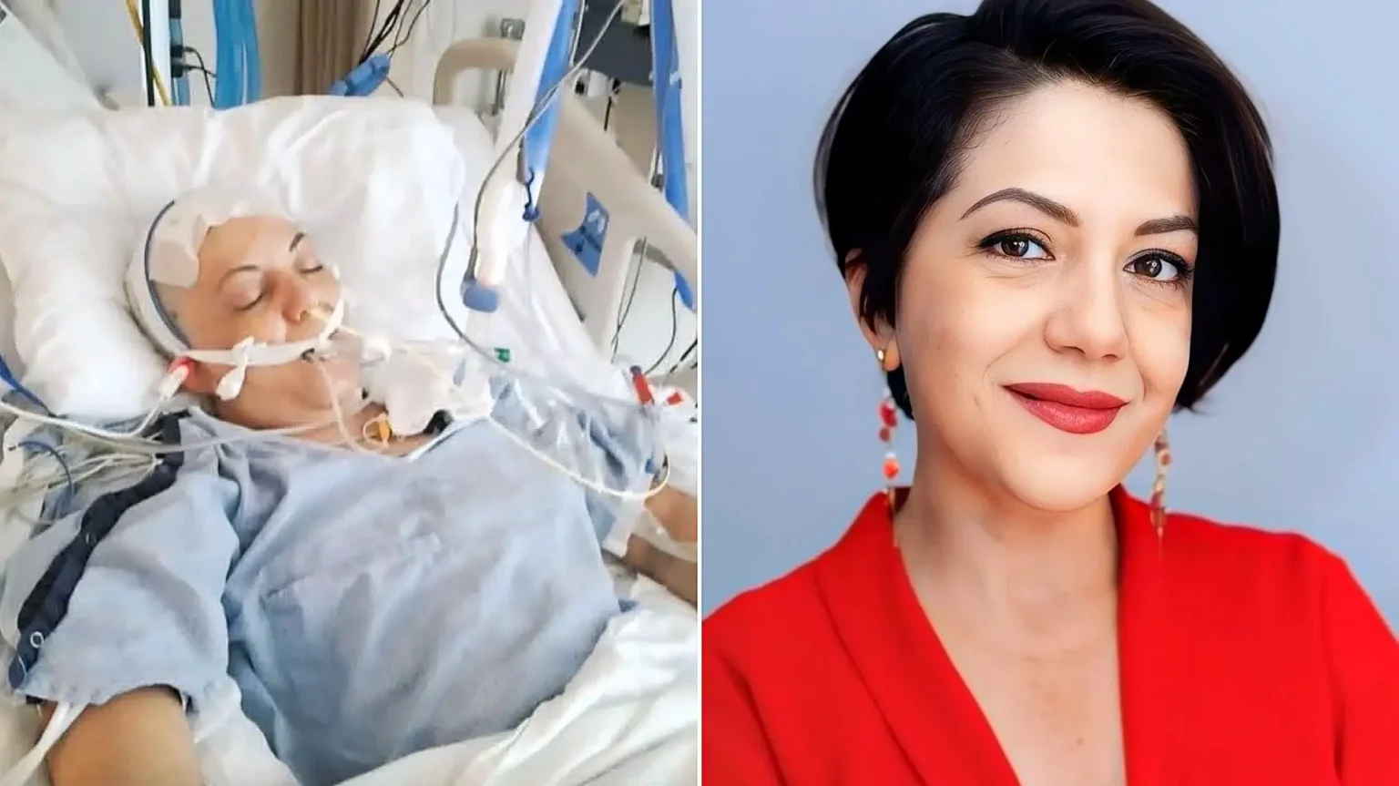 A woman who was told she would not survive a brain bleed claims she met her dead father in another realm - and came back with a message that death isn't real.