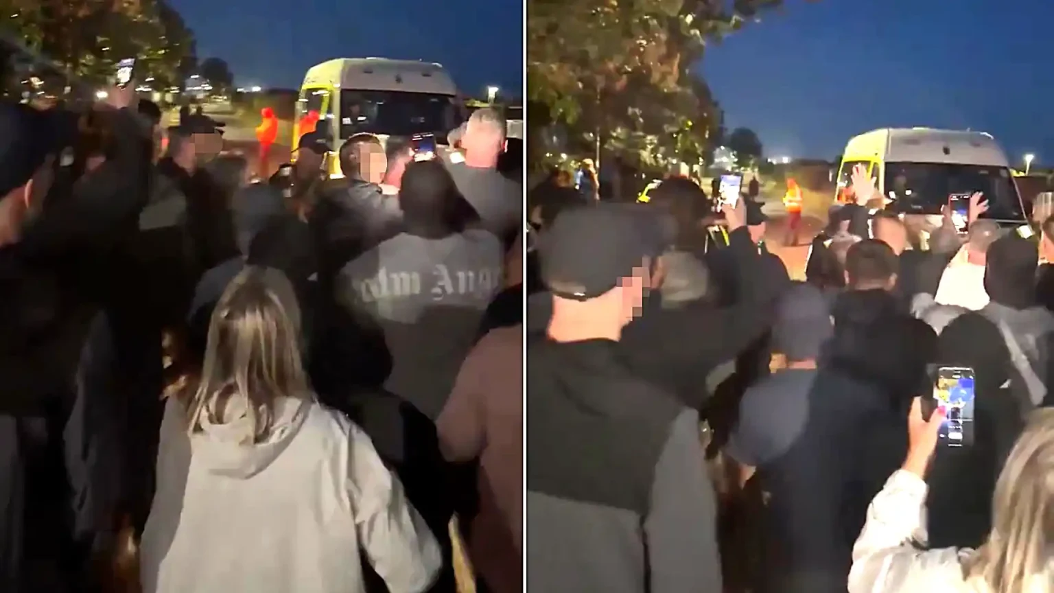 A "migrant taxi" boat carrying 26 people landed on a packed Mallorca beach in broad daylight - as lifeguards rushed to pull swimmers from the water.