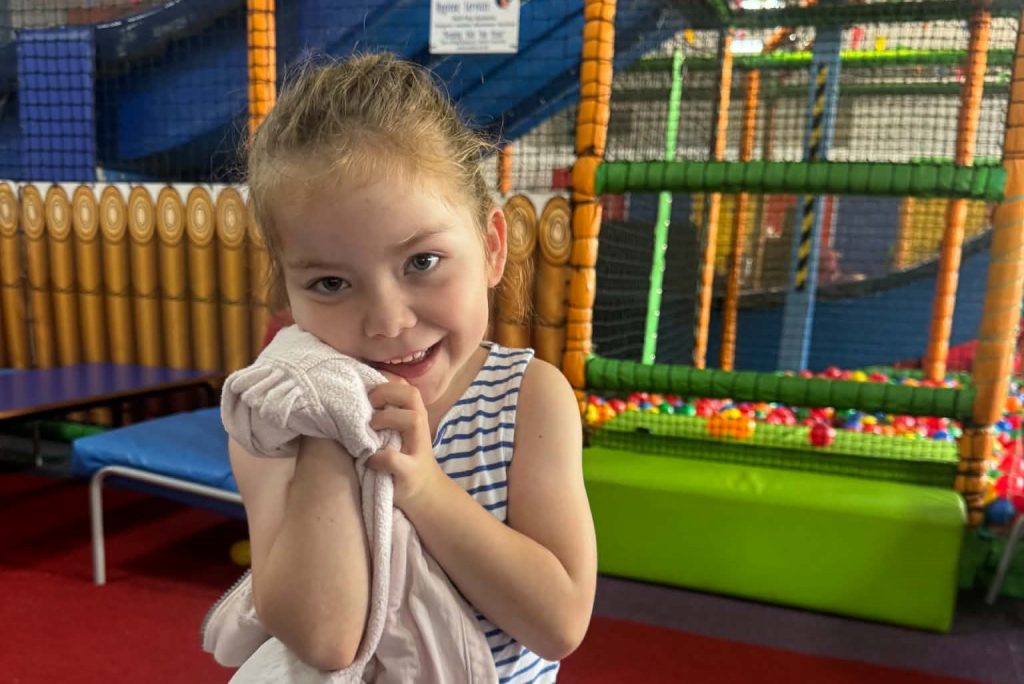 A mum is considering freezing her daughter's eggs after the little girl started puberty at just 10 months old and now needs injections every four weeks.