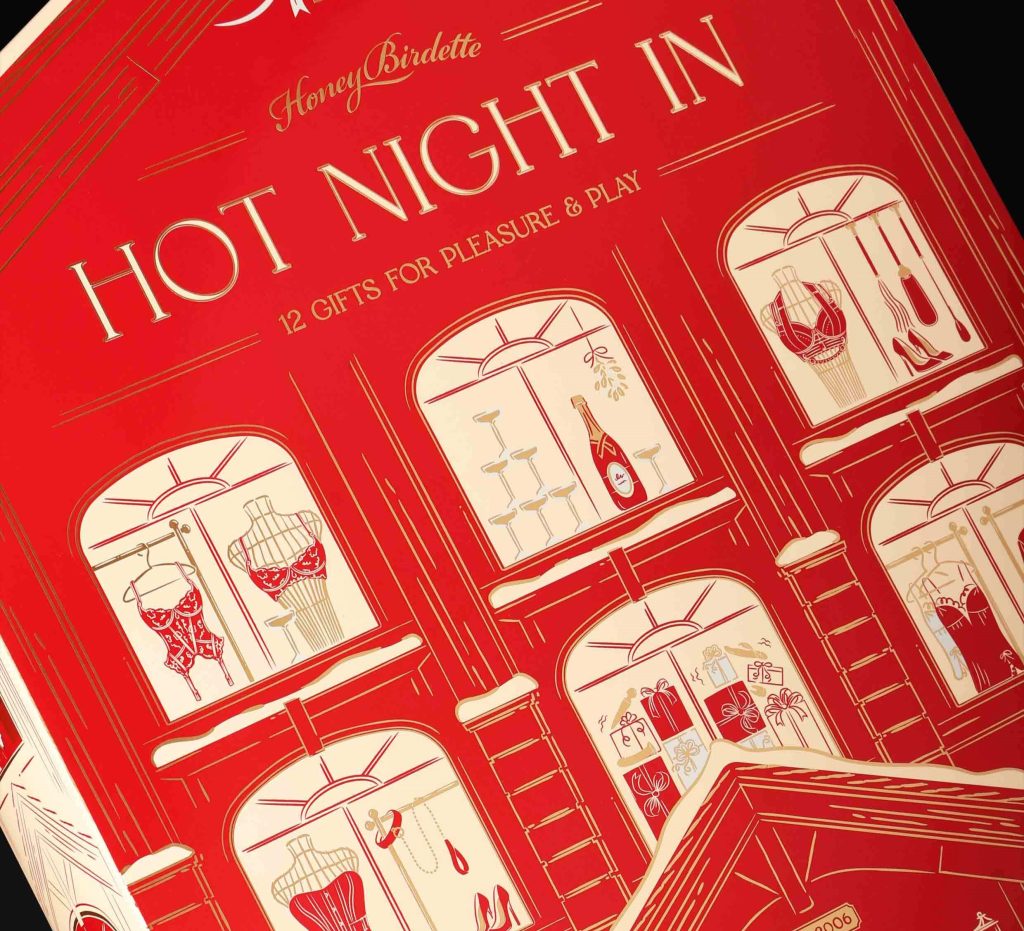 Forget chocolate - Honey Birdette’s adults-only $340 HOT NIGHT IN advent calendar hides a vibrator, nipple clamps and more behind 12 doors. Pre-orders open on October 21.