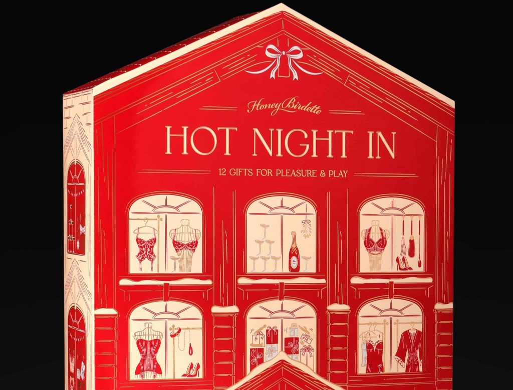 Forget chocolate - Honey Birdette’s adults-only $340 HOT NIGHT IN advent calendar hides a vibrator, nipple clamps and more behind 12 doors. Pre-orders open on October 21.