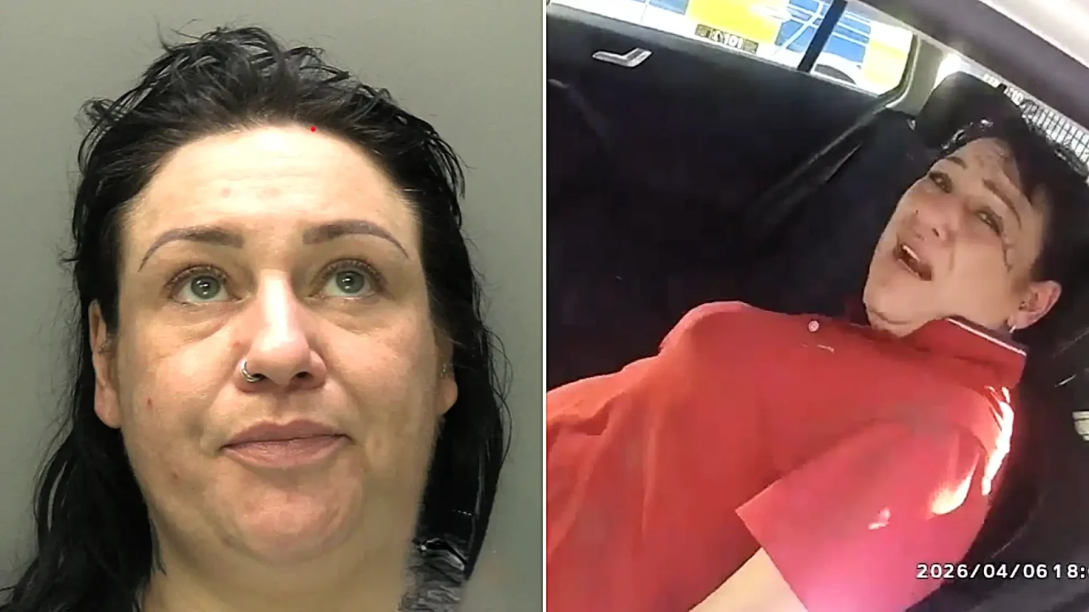 Drink driver told police to stick it up after refusing breath test - then found seven times the limit. She was jailed for 15 months.