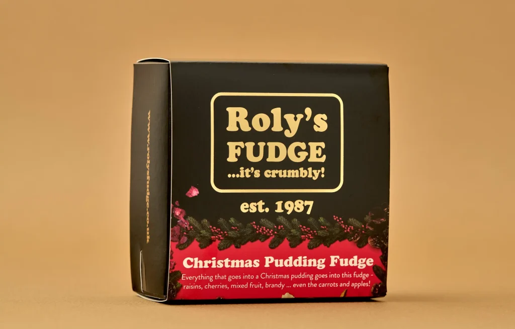 Can't wait for Christmas pudding? Roly's Fudge is bringing back its festive fudge packed with brandy, stout, spices and dried fruit, made in batches of just 100 portions.