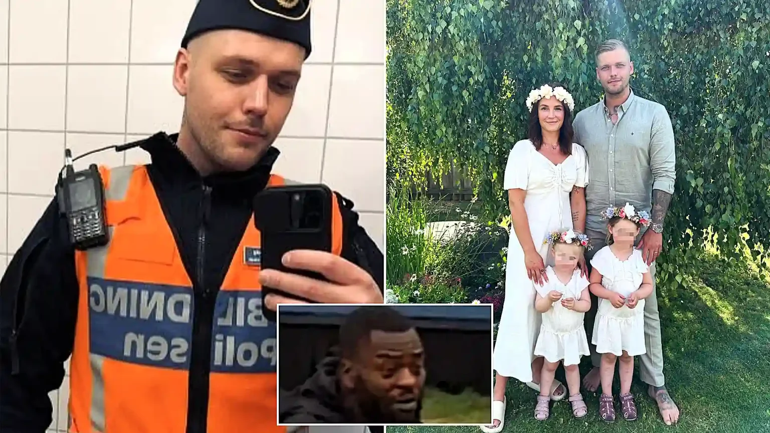 A man who punched a dad-of-two police officer to death at a World Cup fan zone in Denmark has been sentenced to just one year in prison, sparking outrage.